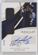 2018 Panini Immaculate Dual Material 28/99 Jonathan Villar #DMA-JV Auto 1h5