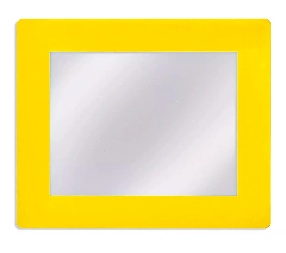 ULINE (10 Pack) Mighty Line Deluxe Safety Windows - 8 1⁄2 x 11", Yellow