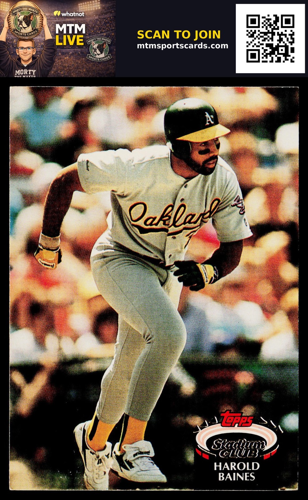 1992 Stadium Club #536 Harold Baines