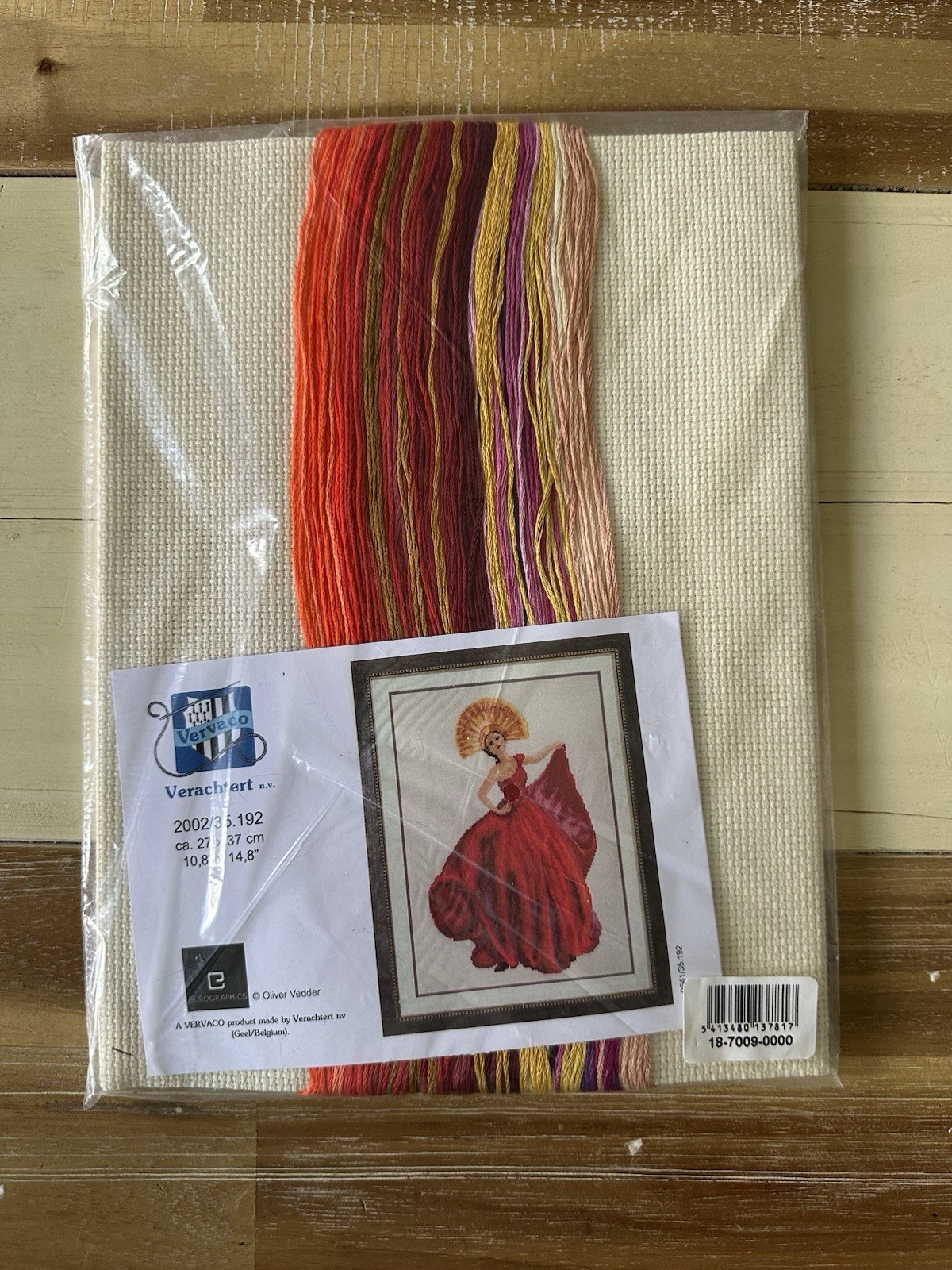 Kit Punto de Cruz Contado Bailarín Flamenco Vervaco 2002/35.192 Oliver Vedder NUEVO