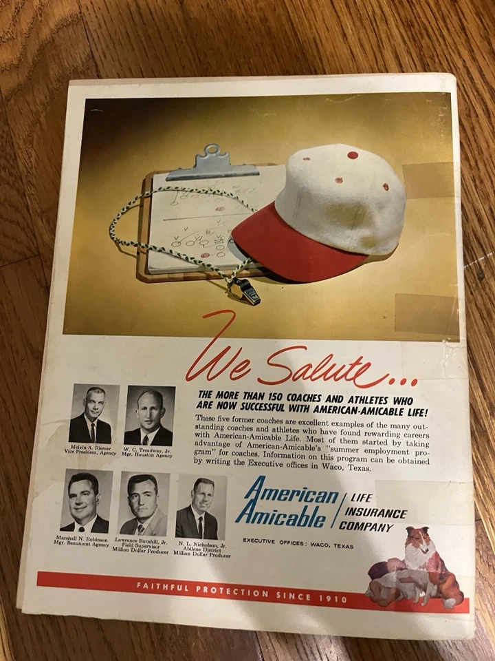 Dave Campbell's Texas Football Magazine Collection, Vintage 1965 - Image 4 of 4