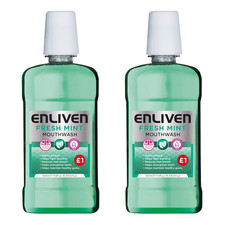 Enliven Freshmint Mouthwash 500ml ,Fresh Breath, Oral Care, Antibacterial