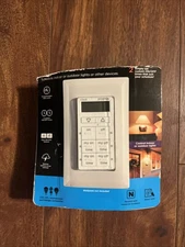 myTouchSmart Indoor In-Wall Simple Set Digital Timer Programmable White