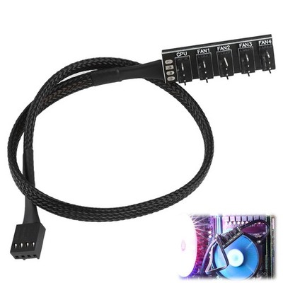 4 Pin PWM PC Lüfter Hub 1-zu-5 Wege interner Lüfter Netzteil Verlängerungskabel 