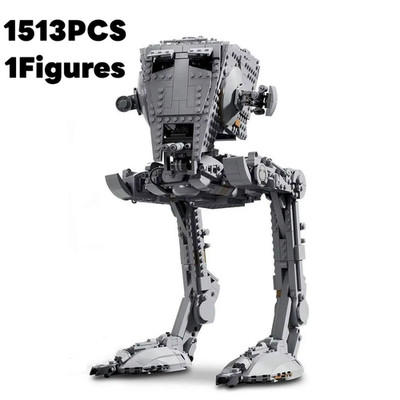 Klemmbausteine MOC Star Wars, AT-ST , 1 Figur und 1513 Bauteile
