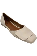 Franco Sarto Women's Tracy Flats Cream Leather