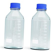 1000ml Storage Glass Bottles   2pcs Round Media Storage Bottle   1000ml - 2pcs