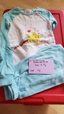 CHILDREN'S PLACE sz M 7-8 EUC 2-piece rainbow star blue pajama set
