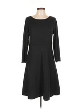 Ann Taylor Women Black Casual Dress L