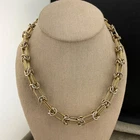 Vintage Necklace Knot Chain Gold Tone 18”