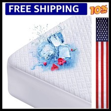 Cooling Waterproof Mattress Protector King Size, Mattress Cover 3D Air Fabric...