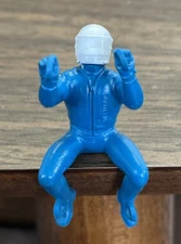 Hot Wheels Rrrumblers Redline Era Blue #5 White Helmet Rider Figure