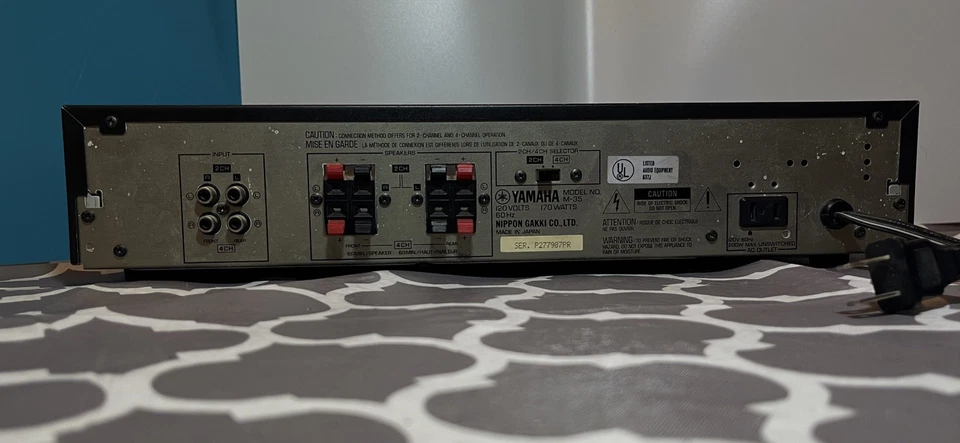 YAMAHA Natural Sound M-35 Amplifier - Image 3 of 3