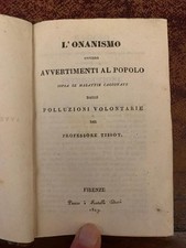 Interessante libro antico " ONANISMO"