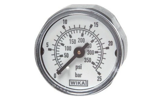 Mini-Manometer waagerecht, Klasse 4.0, Manometer, Druckluft, Luft, versch. Typen - Bild 2 von 3