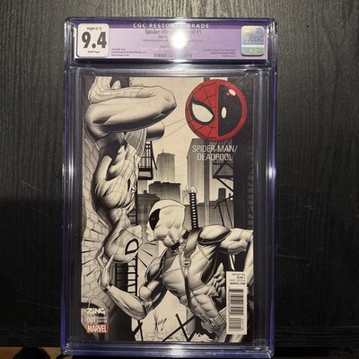 Spider-Man/Deadpool #1 Zing Variant CGC 9.4 Dale Keown 2016