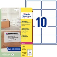 Avery Zweckform Wetterfeste Versand-Etiketten, 99,1 X 57 Mm 1 Bis 20X Spare 19%