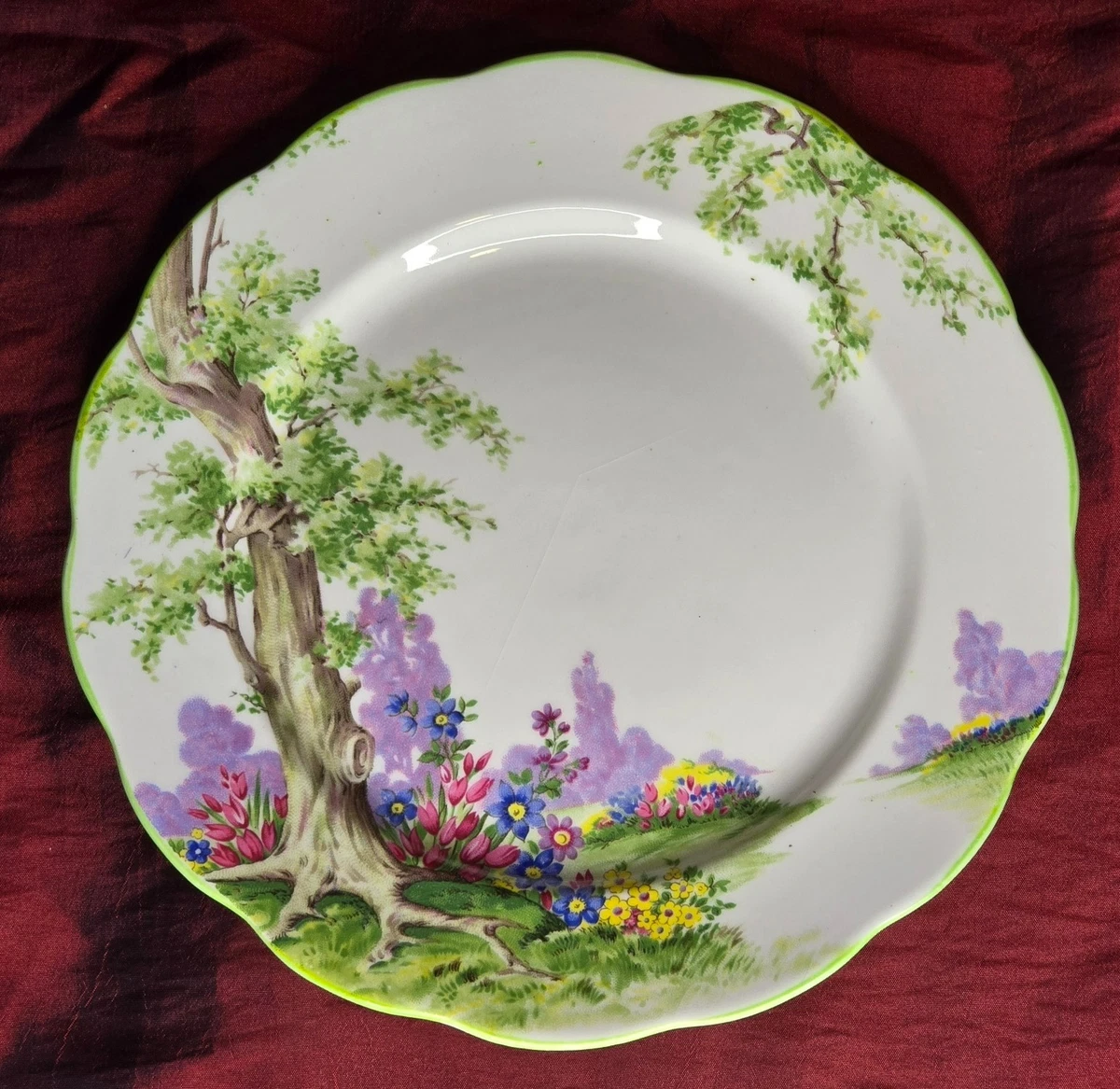 アンティーク ロイヤルアルバート グリーンウッドツリー スクエアプレート Royal Albert Greenwood Tree for sale | eBay