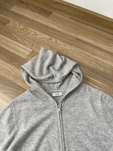 Reiss Courtney Wool Cashmere Blend Full Zip Hoodie size M - Picture 5 of 13