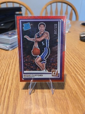 2025-26 Donruss NIQUE CLIFFORD Rated Rooke Red Hyper /125 #15 Sacramento Kings