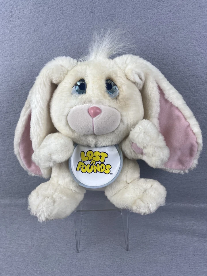 Peluche de colección 1989 Galoob Lost 'N Founds Cry Honey Bunny Rabbit 11""! Ojos tristes  Foto 2 de 4