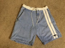 Vintage Op Ocean Pacific Denim Jean Board Swim Shorts Y2K Sz M Surf Skate