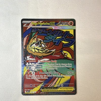 Pokémon Mega Hawlucha EX 268/217 ASC Full Art Holo Basic Fighting