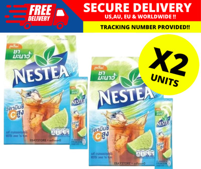 Nestea LEMON TEA Instant Powder Sour & Sweet Taste Drink Iced Fresh 18 Sachet X2