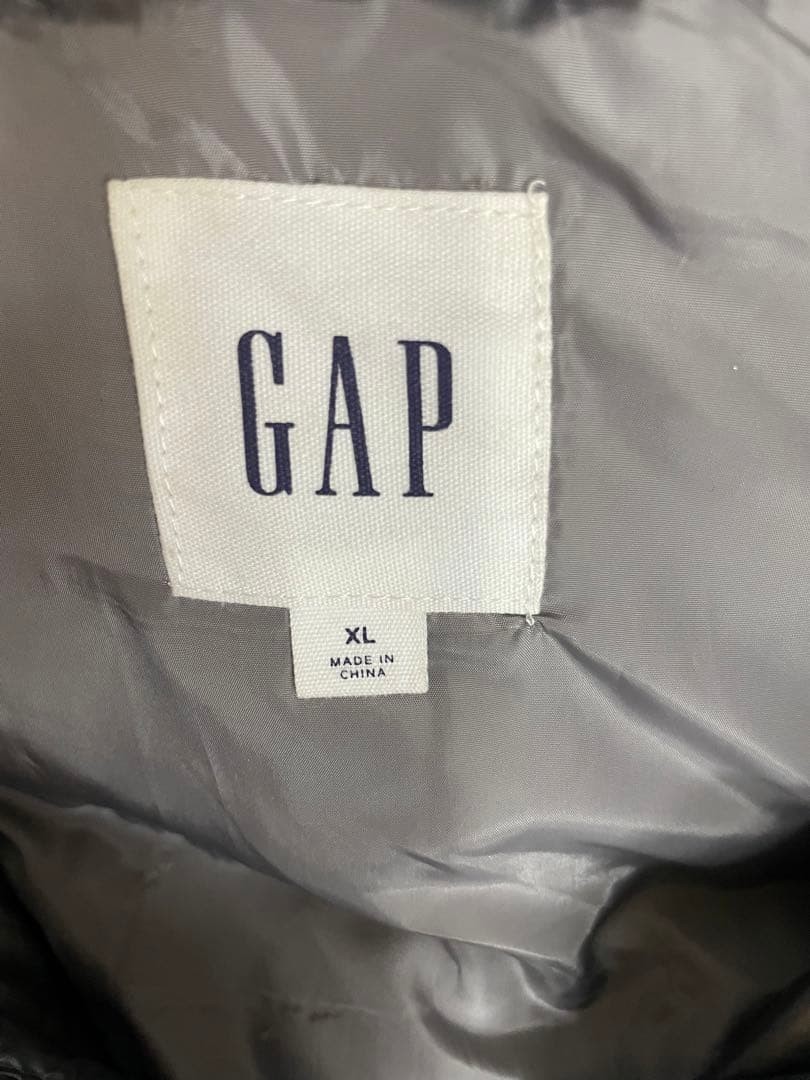 Old Gap GAP Down Vest Silver Silver Oversize XL - image 11