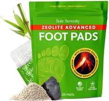 Sole Serenity Foot Pads - Zeolite Mineral, Ginger Root, Wormwood, Bamboo Vine...