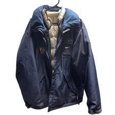 Vintage Nike Team USA Winter Jacket   Navy Blue, Puffer Lining, Men  s XL