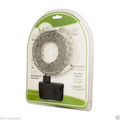 3M Metro LED Franjas de Luz Manguera Luces Guirnalda Blanco Cálido Impermeable - Imagen 1 de 4
