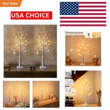 Elegant Birch Tree Lamp - 2FT LED Decor for Mantels Holiday Celebrations