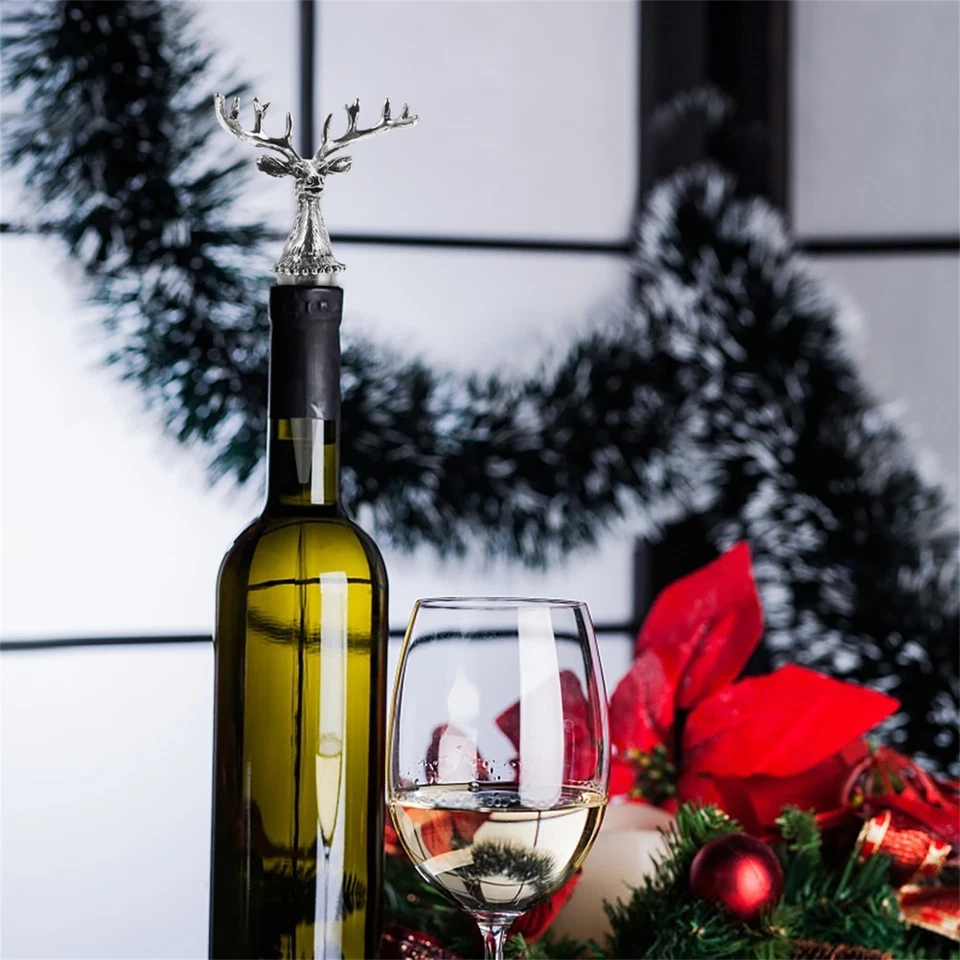 1 PC BOTTO CREATIVO ANDLE ANDLE STANTE PRATICA BOTTULE DI VINO (argento) - Immagine 4 di 4