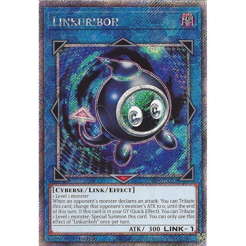 RA04-EN291 Linkuriboh : Platinum Secret Rare 1st Edition Mint YuGiOh Card