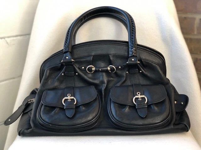 Authentique : sac bandoulière d'occasion noir CHRISTIAN DIOR 