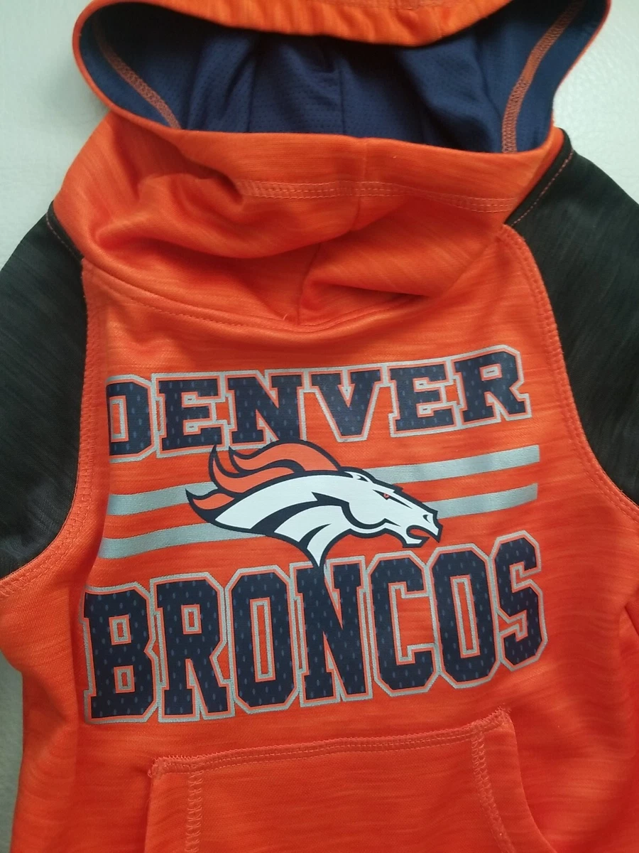 NFL Denver Broncos girls Hooded sweatshirt size XS 4 5 Hoodie eBay