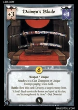 Legend of the Five RIngs L5R CCG HV Honor's Veil Daimyo's Blade