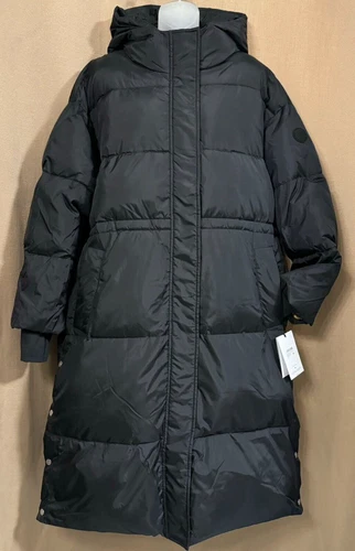 UGG Women's Keeley Long Puffer Coat Black XL