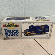 Blue Sunoco Motor Fuel Truck Bank #SUN001 Marx Toys 1993