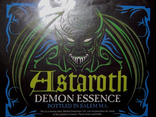 HALLOWEEN GLOW BOTTLE LABELS wine liquor vampire blood zombie witch potion RARE - Picture 4 of 6