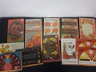 Thanksgiving Greeting Cards 14pc Bundle NEW In Cellophane W/Envelopes Some 3-D