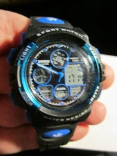 SKMEI SPORTS WATCH CHRONOGRAPH DUAL TIME - 8 1/2" WRIST-BBA-19A