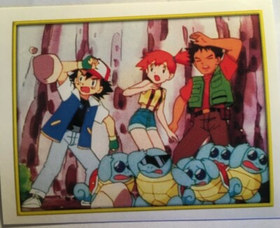 NEW 2000 POKEMON STICKERS N°72 TEAM CARAPUCE MERLIN SERIES 2