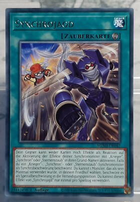YUGIOH Playset - 3x Synchrojagd - Rare - MZMI-DE047 - Maze of Millennia - DE/NM