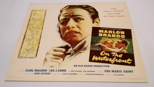 ON THE WATERFRONT vintage original half-sheet 1954 Brando "Style A"