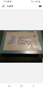 Wooden Baby Keepsakes Box New In Plastic 