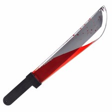 Halloween Costume Fake Weapon Prop Blood-Filled Machete