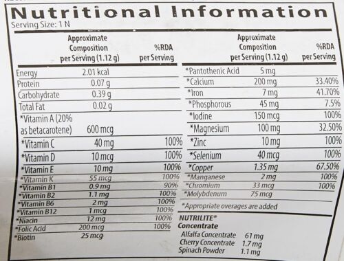Amway NUTRILITE Daily 120 Tablet Multivitamin and Multimineral Pure Natural - Picture 4 of 4