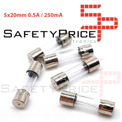 50 Fusibles Céramique 6x30mm 250V/500V à Soufflage Rapide - Lot Générique Neuf